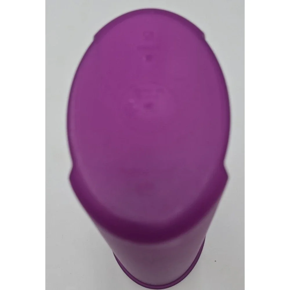 Vtg Tupperware Impressions Pitcher Purple Flip Lid Retro Kitchen Decor MCM 1L